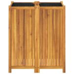 vidaXL Záhradný kvetináč s vložkou 84x42x100 cm, akáciový masív – Obrázok 4