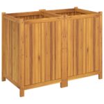 vidaXL Záhradný kvetináč s vložkou 100x50x75 cm, akáciový masív – Obrázok 5