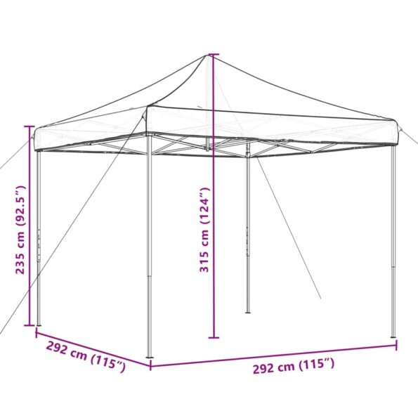 VXL8721012491229_g_en_hd_7.jpg vidaXL Skladací pop-up párty stan tehlový 292x292x315 cm – Obrázok 9