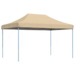 vidaXL Skladací pop-up párty stan béžový 440x292x315 cm – Obrázok 2