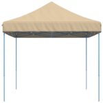 vidaXL Skladací pop-up párty stan béžový 440x292x315 cm – Obrázok 4