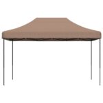 vidaXL Skladací pop-up párty stan hnedý 440x292x315 cm – Obrázok 3