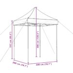 vidaXL Skladací pop-up párty stan zelený 200x200x306 cm – Obrázok 9