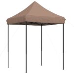 vidaXL Skladací pop-up párty stan hnedý 200x200x306 cm – Obrázok 2