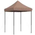 vidaXL Skladací pop-up párty stan hnedý 200x200x306 cm – Obrázok 5