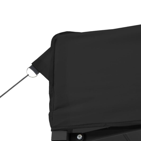 vidaXL Skladací pop-up párty stan s 2 bočnými stenami čierny – Obrázok 7
