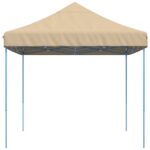 vidaXL Skladací pop-up párty stan béžový 410x279x315 cm – Obrázok 4