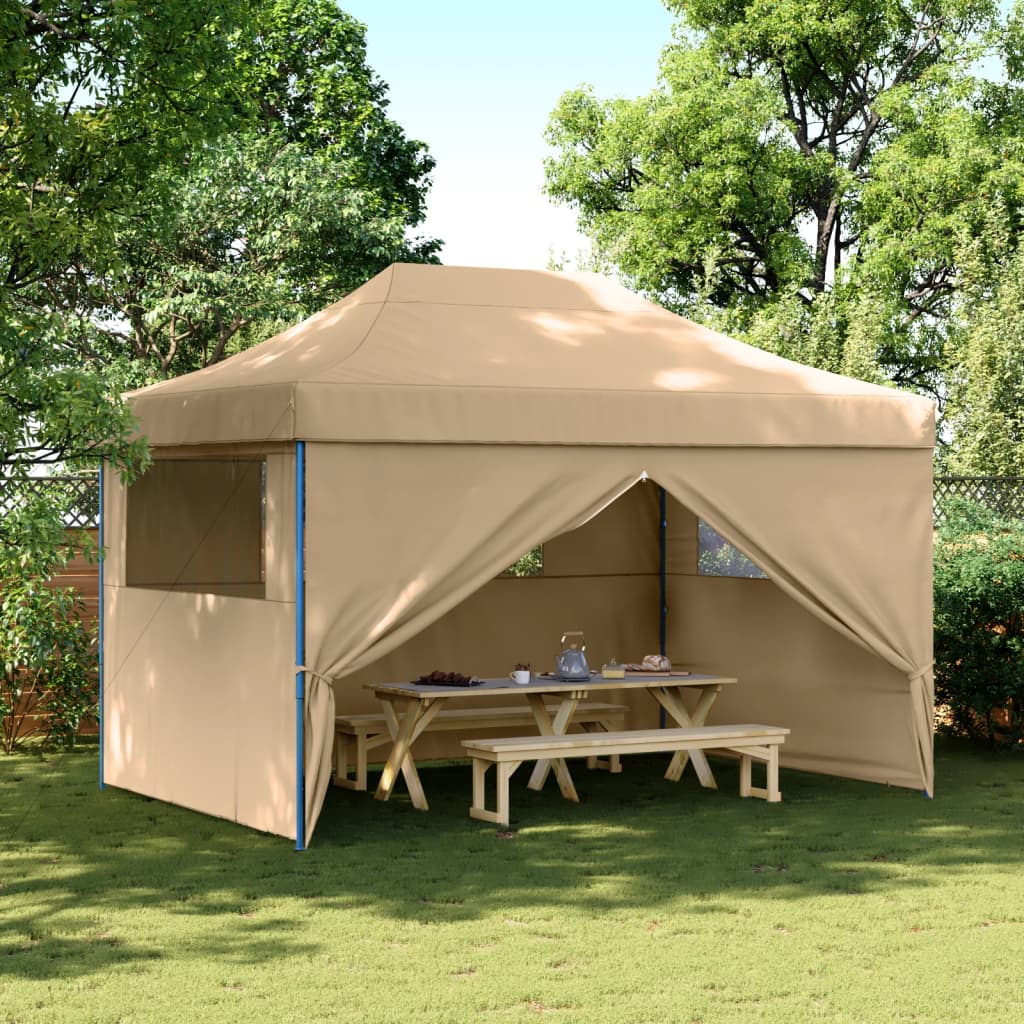 VXL8721012492264_m_en_hd_1.jpg vidaXL Skladací pop-up párty stan so 4 bočnými stenami béžový – Obrázok 1
