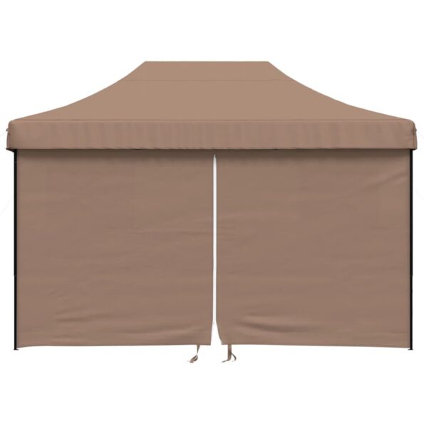 VXL8721012492318_g_en_hd_1.jpg vidaXL Skladací pop-up párty stan so 4 bočnými stenami hnedý – Obrázok 3