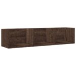 vidaXL Nástenné skrinky 2 ks hnedý dub 75x18x16,5 cm kompozitné drevo – Obrázok 6