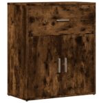 vidaXL Komoda dymový dub 60x31x70 cm kompozitné drevo – Obrázok 2