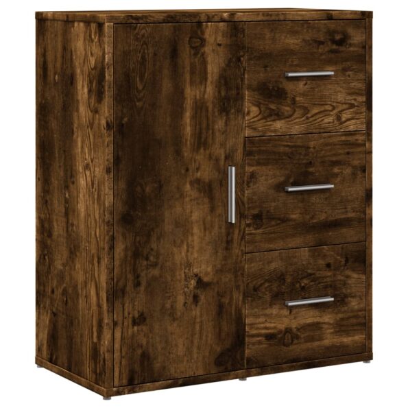 vidaXL Komoda dymový dub 60x31x70 cm kompozitné drevo – Obrázok 2