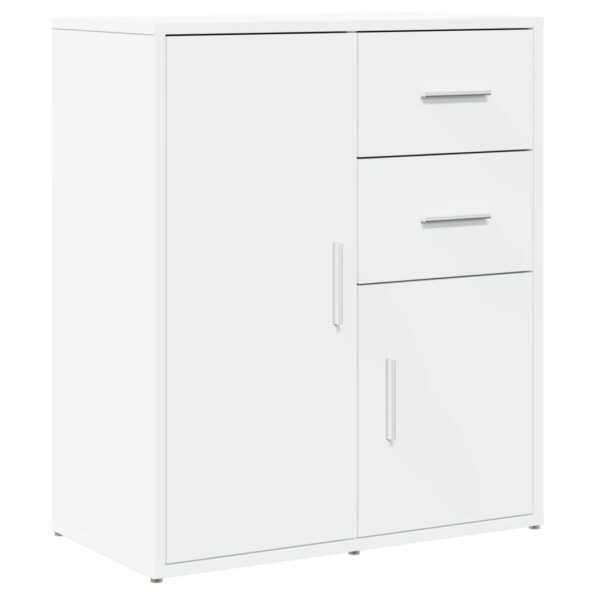 vidaXL Komoda biela 60x31x70 cm kompozitné drevo – Obrázok 2