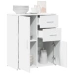 vidaXL Komoda biela 60x31x70 cm kompozitné drevo – Obrázok 4