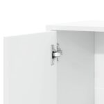 vidaXL Komoda biela 60x31x70 cm kompozitné drevo – Obrázok 8