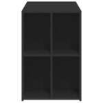 vidaXL Stôl čierny 102x50x75 cm kompozitné drevo – Obrázok 4