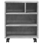 vidaXL Stojan na tlačiareň s kolieskami sivý 41x32x48 cm – Obrázok 5