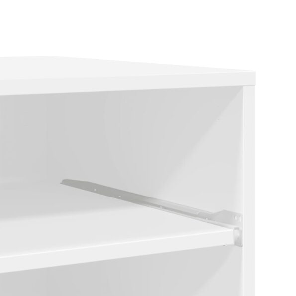 vidaXL Stojan na tlačiareň s kolieskami biely 60x48x74 cm – Obrázok 8