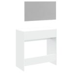 vidaXL Toaletný stolík so zrkadlom biely 80x39x80 cm – Obrázok 7
