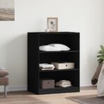 vidaXL Šatník čierny 77x48x102 cm kompozitné drevo – Obrázok 3