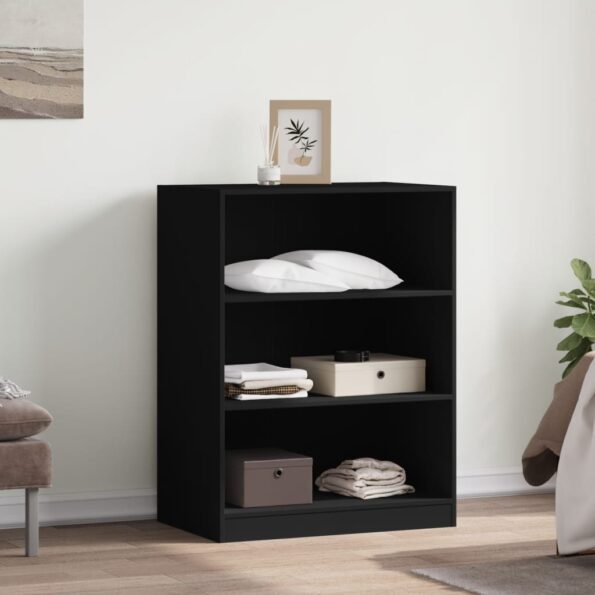 vidaXL Šatník čierny 77x48x102 cm kompozitné drevo – Obrázok 3