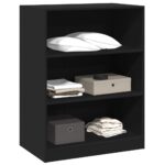 vidaXL Šatník čierny 77x48x102 cm kompozitné drevo – Obrázok 4