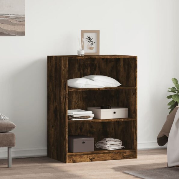 vidaXL Šatník dymový dub 77x48x102 cm kompozitné drevo – Obrázok 3