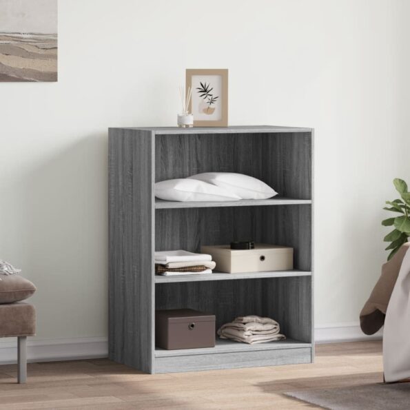 vidaXL Šatník sivý sonoma 77x48x102 cm kompozitné drevo – Obrázok 3