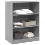 vidaXL Šatník sivý sonoma 77x48x102 cm kompozitné drevo – Obrázok 4