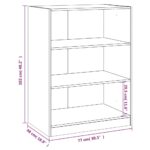 vidaXL Šatník sivý sonoma 77x48x102 cm kompozitné drevo – Obrázok 10