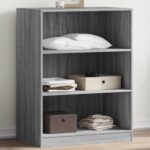 vidaXL Šatník sivý sonoma 77x48x102 cm kompozitné drevo