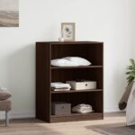 vidaXL Šatník hnedý dub 77x48x102 cm kompozitné drevo – Obrázok 3