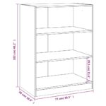 vidaXL Šatník hnedý dub 77x48x102 cm kompozitné drevo – Obrázok 10