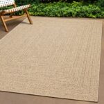 vidaXL Koberec ZIZUR 240x340 cm jutový vzhľad interiér a exteriér