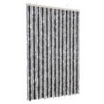 vidaXL Záves proti hmyzu sivý a čierny 118x220 cm ženilka – Obrázok 2