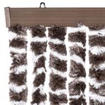 vidaXL Záves proti hmyzu hnedý a biely 118x220 cm ženilka – Obrázok 4