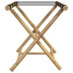 vidaXL Skladací stojan na batožinu 62x42x50,5 cm bambus – Obrázok 5