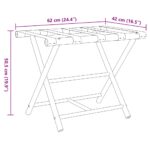 vidaXL Skladací stojan na batožinu 62x42x50,5 cm bambus – Obrázok 8