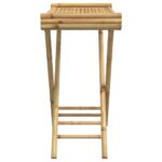 vidaXL Skladací stolík s podnosom 70,5x42,5x80 cm bambus – Obrázok 6