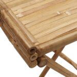 vidaXL Skladací stolík s podnosom 70,5x42,5x80 cm bambus – Obrázok 9