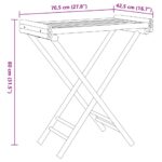 vidaXL Skladací stolík s podnosom 70,5x42,5x80 cm bambus – Obrázok 10