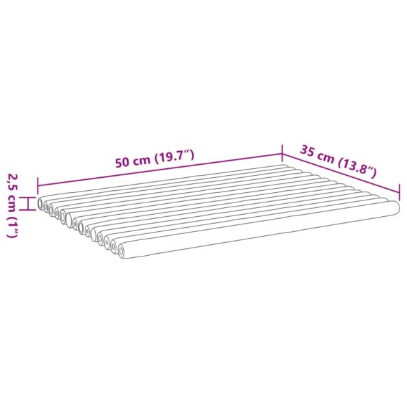 vidaXL Kúpeľňové rohože 2 ks 50x35 cm bambus – Obrázok 11