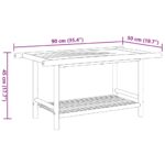 vidaXL Konferenčný stolík 90x50x45 cm bambus – Obrázok 8