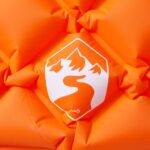 vidaXL Nafukovací kempingový matrac s vankúšom, 1 osoba, oranžový – Obrázok 3