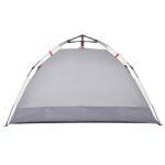 vidaXL Plážový stan pre 2 osoby sivý rýchloupínací vodoodolný – Obrázok 7