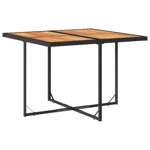 vidaXL 9-dielna záhradná jedálenská sada s vankúšmi čierna polyratan – Obrázok 3