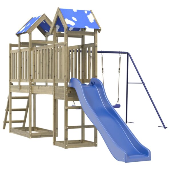 vidaXL Vonkajšia súprava na hranie impregnovaná borovica – Obrázok 2