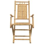 vidaXL Skladacie záhradné stoličky 4 ks 53x66x99 cm bambus – Obrázok 4