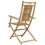 vidaXL Skladacie záhradné stoličky 4 ks 53x66x99 cm bambus – Obrázok 6