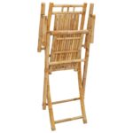 vidaXL Skladacie záhradné stoličky 4 ks 53x66x99 cm bambus – Obrázok 7
